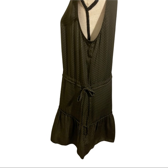 All saints dress size 10 tiiered waist has drawstring. Brown Polk dot. - Picture 15 of 15